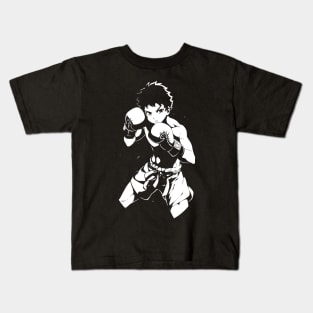 Thai Boxing Anime Retro 90s Kids T-Shirt